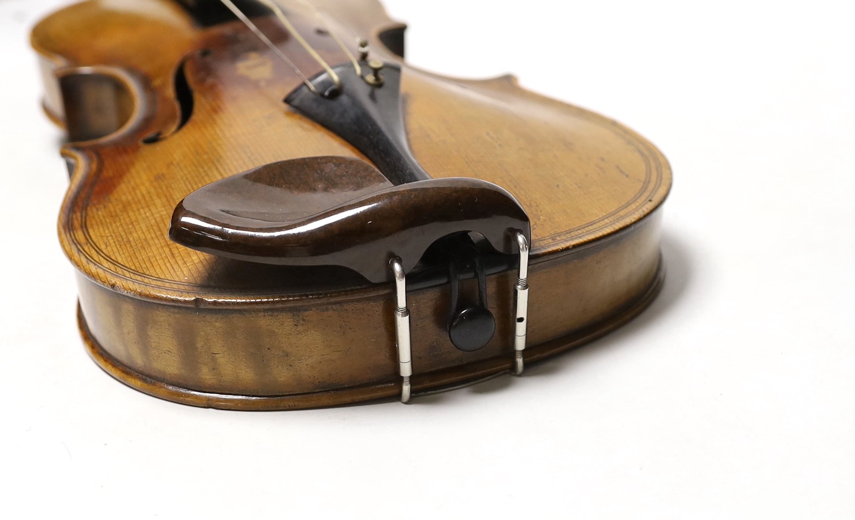 A Louis Lowendall Maggini violin, label inscribed and dated 1885, cased